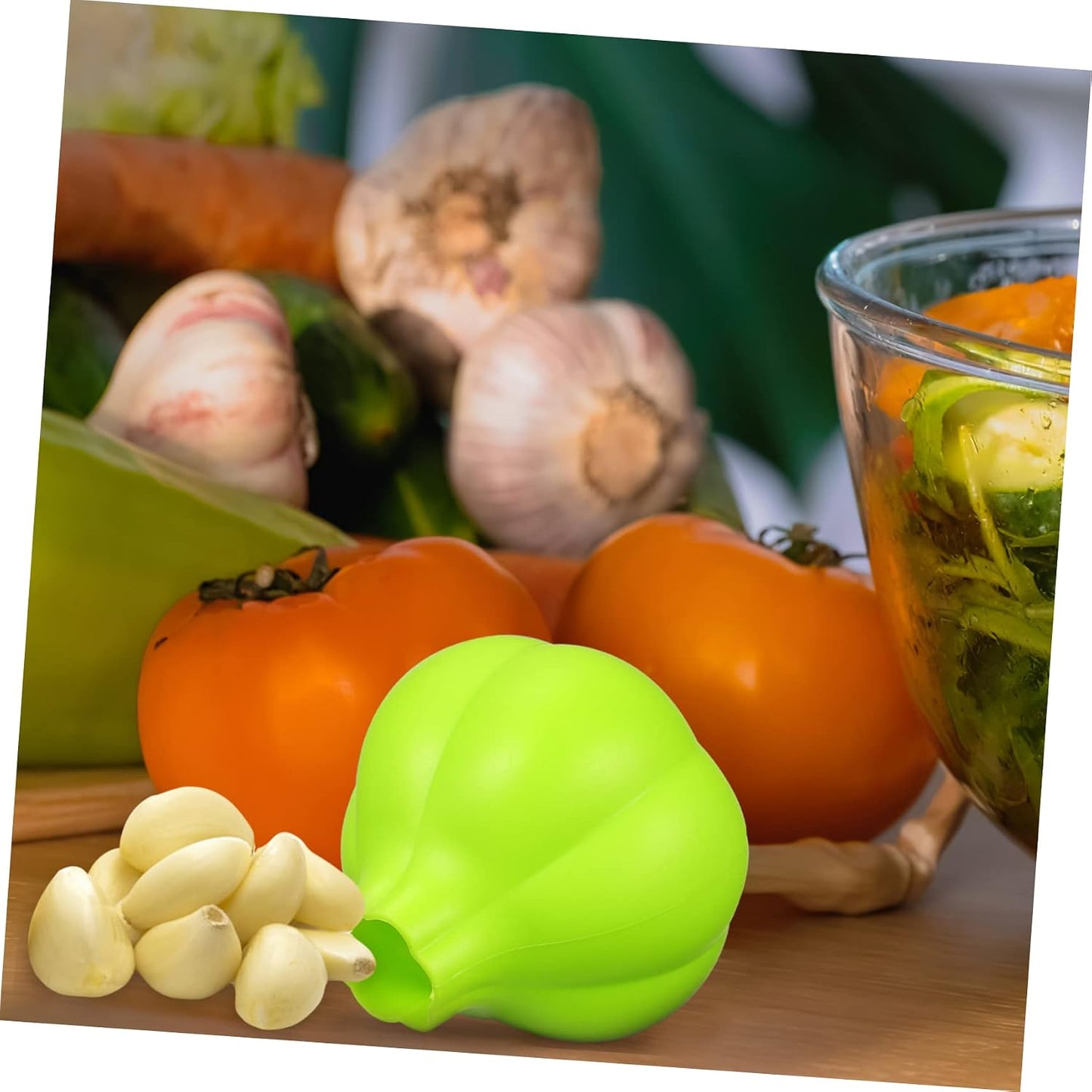 Silicone Garlic Peel Tool for Kitchen Efficient Skin Remover No Waste Design Easy to Use Garlic Peeler Tube Convenient for Cooking and Gift