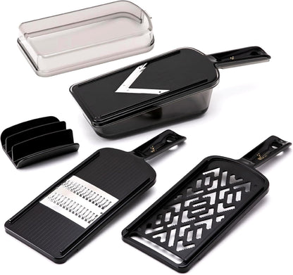 Japanese Julienne Slicer, Mandoline Slicer,Stainless Streel, Fine Regular, 0.08 Inches Thickness, Dual-action Blade, Made in Japan
