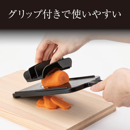 Japanese Julienne Slicer, Mandoline Slicer,Stainless Streel, Fine Regular, 0.08 Inches Thickness, Dual-action Blade, Made in Japan