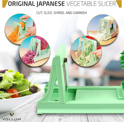 Vegetable Spiralizer with 4 Blades Straight and Serrated | Includes 1 straight-edged and 3 serrated blades. Spiralizes zucchini, squash, and butternut squash into fresh veggie noodles.