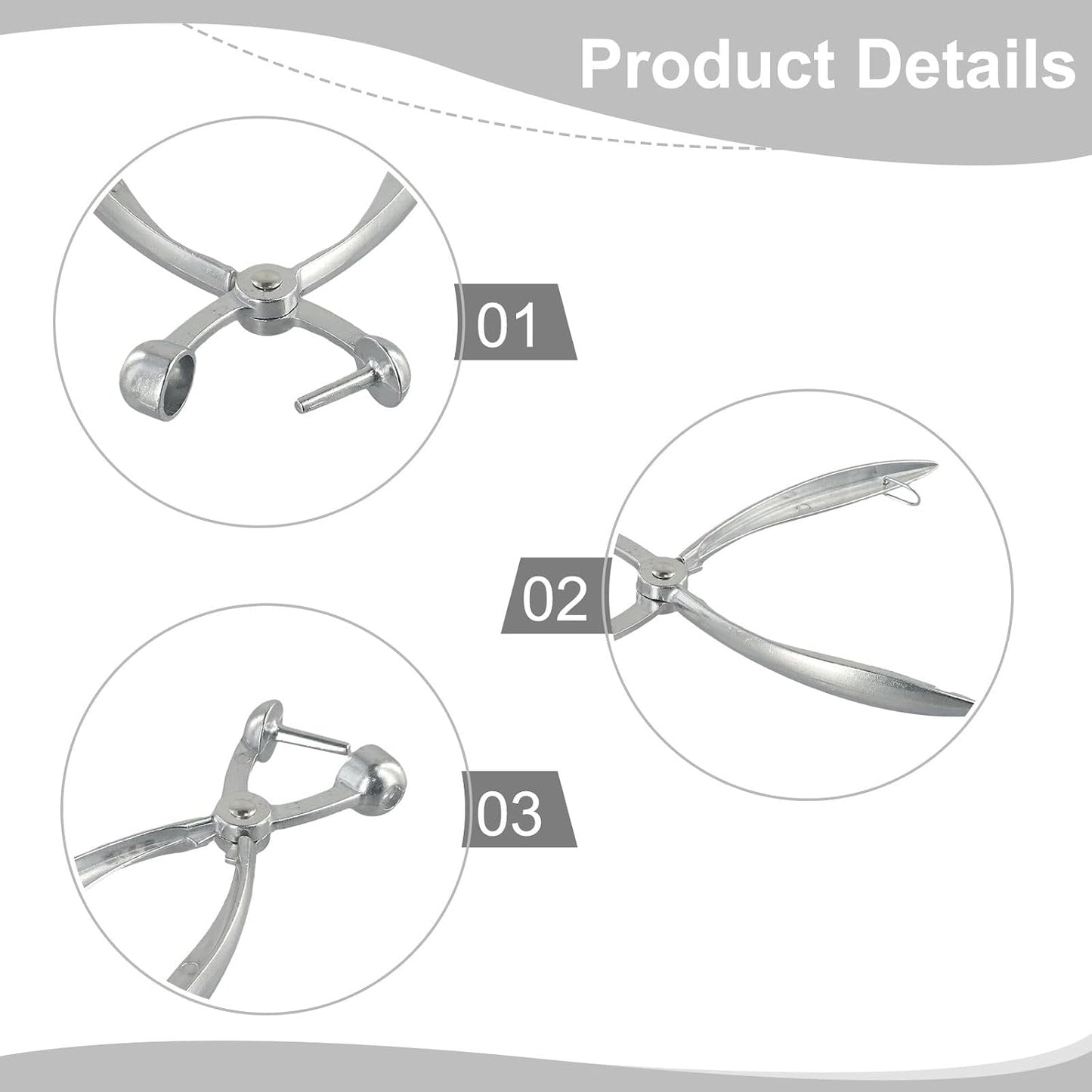 Pitter Olives, for Red Dates Aluminum Alloy Fruit Corer with Easy Squeeze Design, No Blades, Dishwasher Safe, for Compact Storage, Silver (7.1 in)