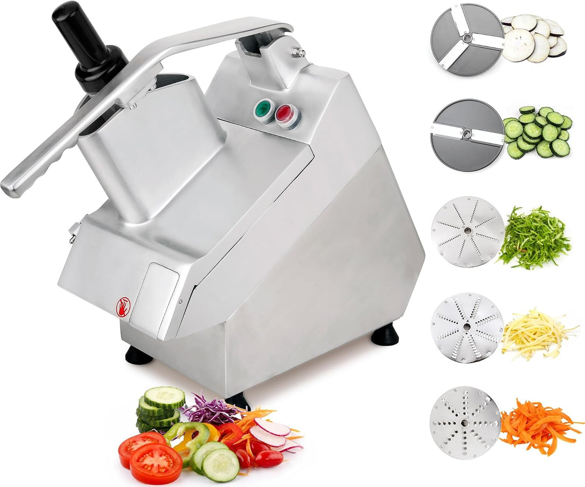TK Commercial Vegetable Chopper 550W - 5 Discs for Food Processing - NSF