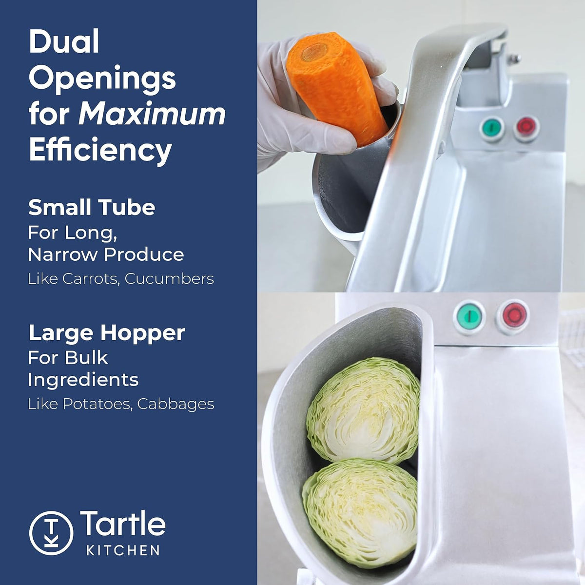 TK Commercial Vegetable Chopper 550W - 5 Discs for Food Processing - NSF