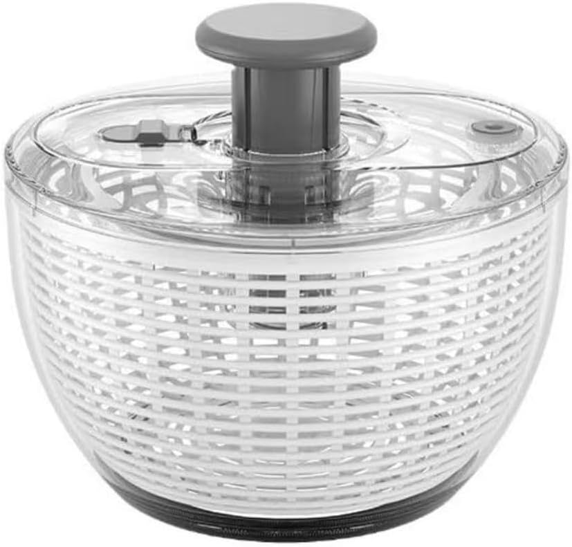 Salad Spinner | Lettuce Spinner | Fruit Washer | Fruit Washing Bowl with Strainer | Vegetable Cleaner | Salad Cleaner | Lettuce Washer | 6 Quart Capacity