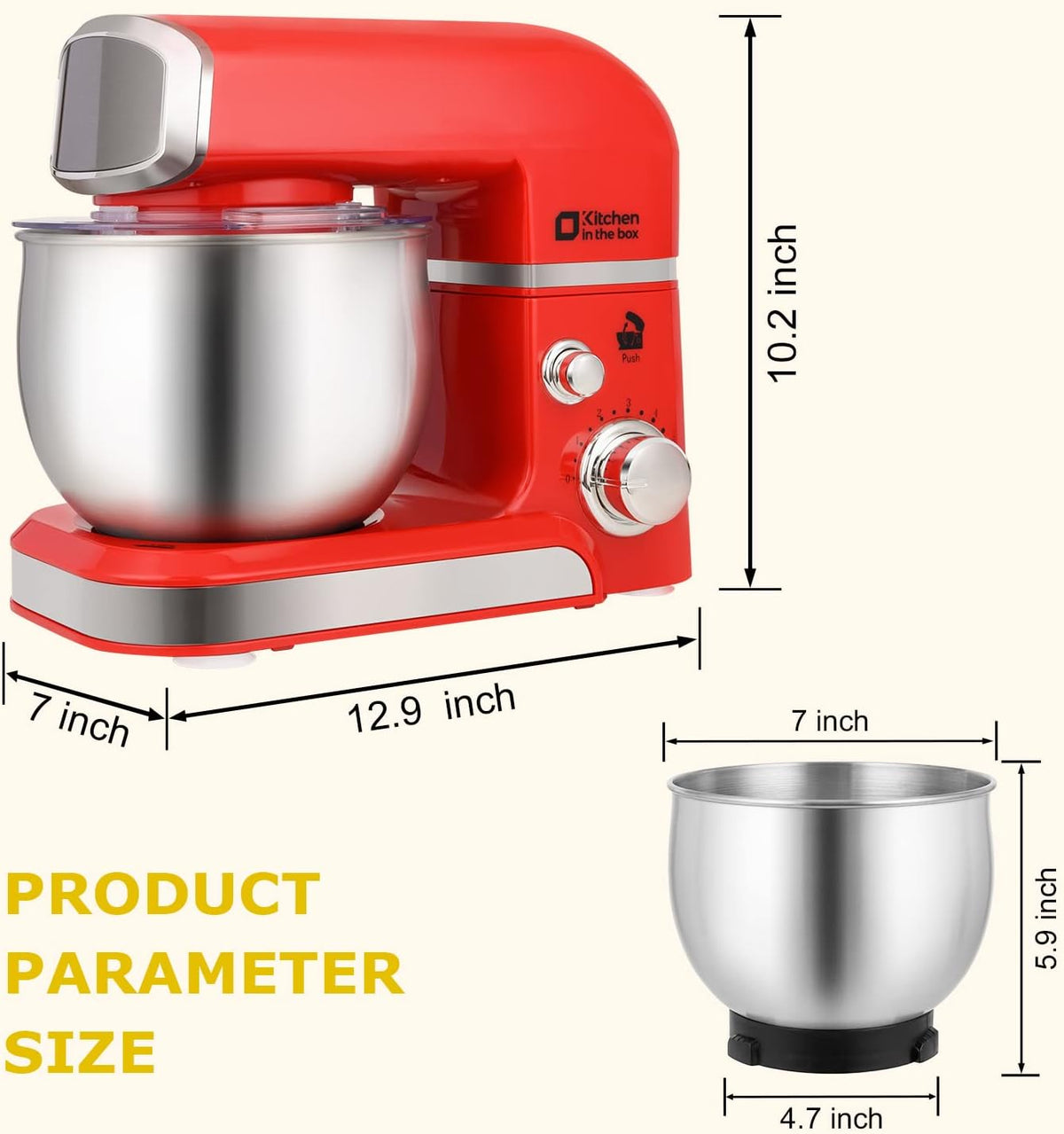 Stand Mixer,3.2Qt Small Electric Food Mixer,6 Speeds Portable Lightweight Kitchen Mixer for Daily Use with Egg Whisk,Dough Hook,Flat Beater (Pink)