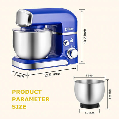 Stand Mixer,3.2Qt Small Electric Food Mixer,6 Speeds Portable Lightweight Kitchen Mixer for Daily Use with Egg Whisk,Dough Hook,Flat Beater (Pink)