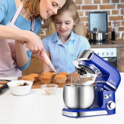 Stand Mixer,3.2Qt Small Electric Food Mixer,6 Speeds Portable Lightweight Kitchen Mixer for Daily Use with Egg Whisk,Dough Hook,Flat Beater (Pink)