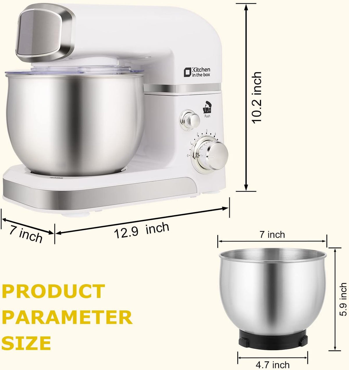 Stand Mixer,3.2Qt Small Electric Food Mixer,6 Speeds Portable Lightweight Kitchen Mixer for Daily Use with Egg Whisk,Dough Hook,Flat Beater (Pink)