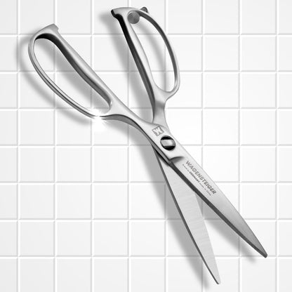 Stainless Steel Kitchen Scissors, Multi-Purpose Shears for Meat, Vegetables, Poultry & Seafood, Razor-Sharp Blades, Ergonomic Grip, Herb Stripper, Dishwasher Safe (Food Scissors 1601)