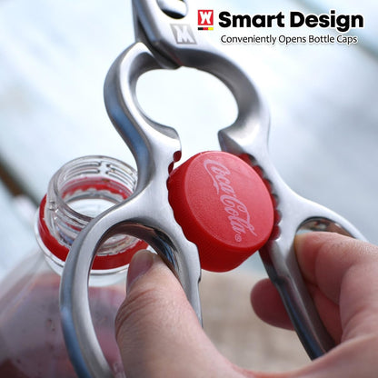 Stainless Steel Kitchen Scissors, Multi-Purpose Shears for Meat, Vegetables, Poultry & Seafood, Razor-Sharp Blades, Ergonomic Grip, Herb Stripper, Dishwasher Safe (Food Scissors 1601)