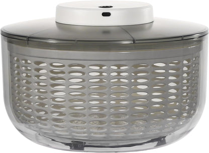 Electric Salad Spinner Lettuce Dryer, 6L Large Capacity Lettuce Spinner Multifunctional Fruit Washer, One-handed Easy Press Vegetable Dryer Salad Mixer for Greens, Herb, Berry, Fruits,Vegetable Washer