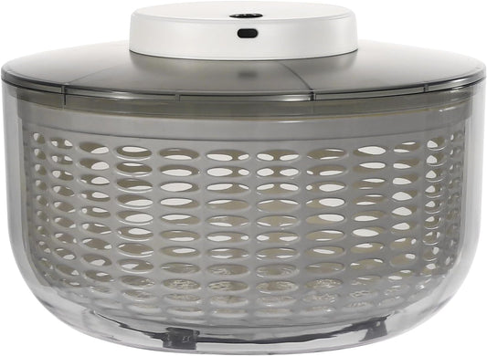 Electric Salad Spinner Lettuce Dryer, 6L Large Capacity Lettuce Spinner Multifunctional Fruit Washer, One-handed Easy Press Vegetable Dryer Salad Mixer for Greens, Herb, Berry, Fruits,Vegetable Washer