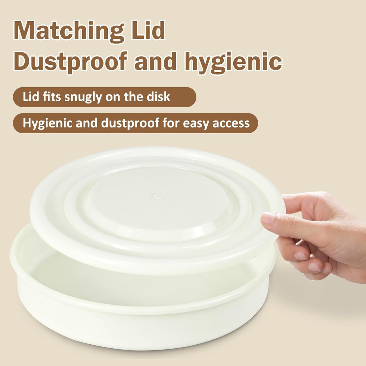 7.9" (20cm) PVC Lab Sieve, Nylon Mesh, 80 Mesh (0.2mm) Screen Sifter
