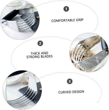 Stainless Steel Dough Cutter for Pastry, Rust Resistant Hand Tool