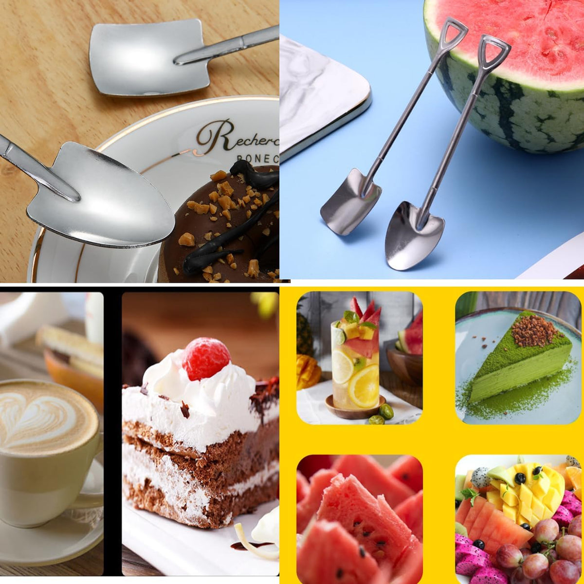 Serving Spoons,Teaspoons,Mini Small Spoons for Coffee Tea Espresso Dessert