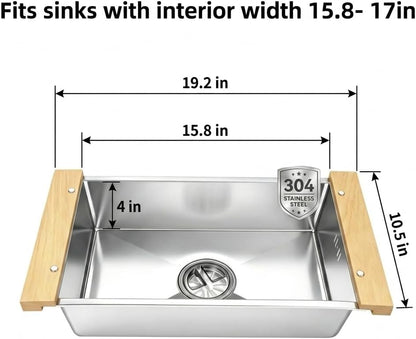 Over the Sink Colander & Dish Basin Combo,Dish Pan for Sink,Sink Wash Basin
