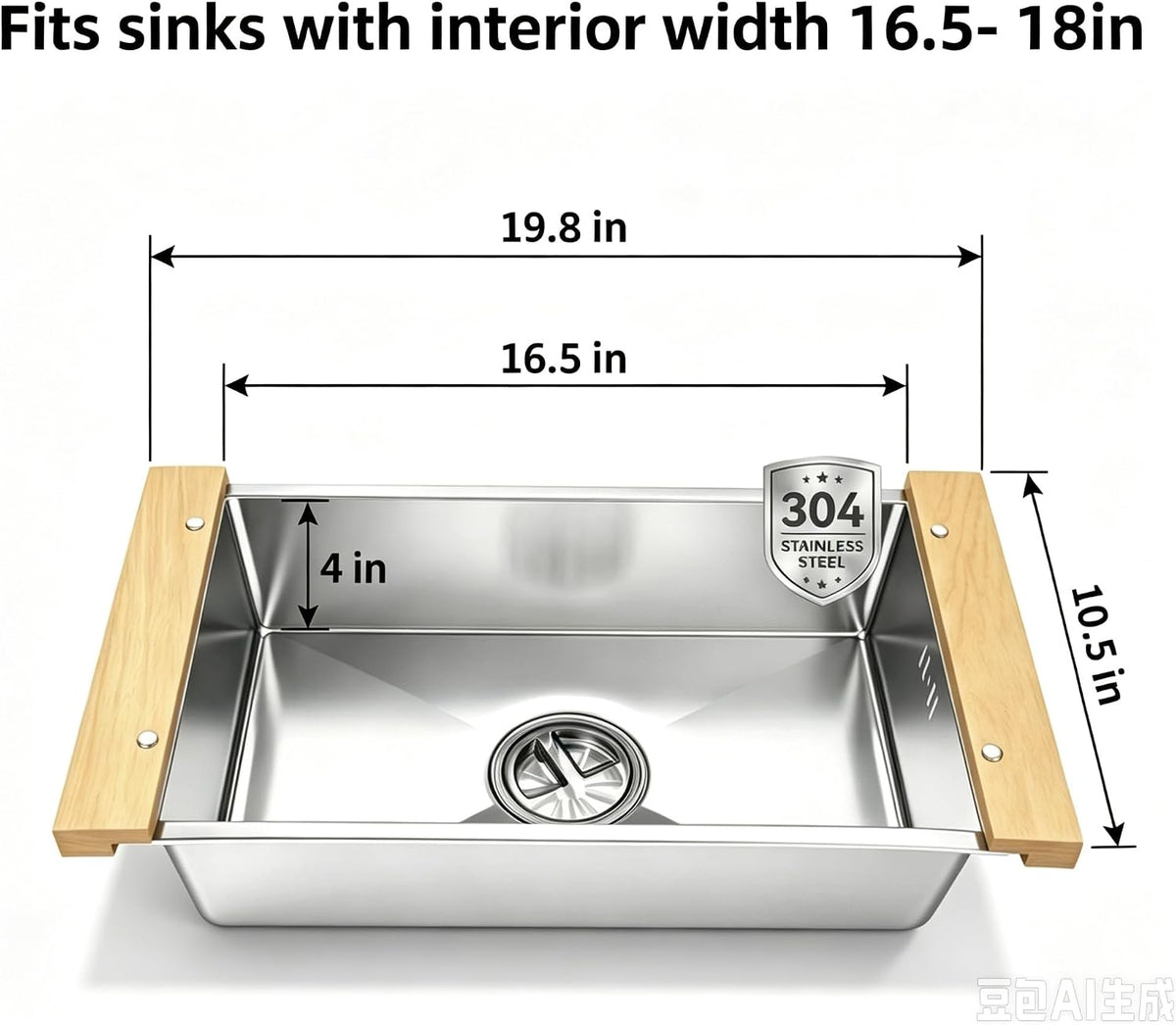 Over the Sink Colander & Dish Basin Combo,Dish Pan for Sink,Sink Wash Basin