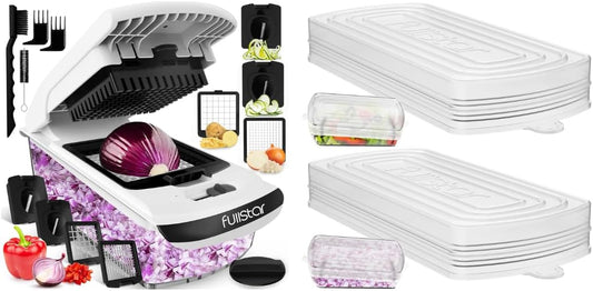 Bundle: Chopper And 2 Piece Silicone Lids