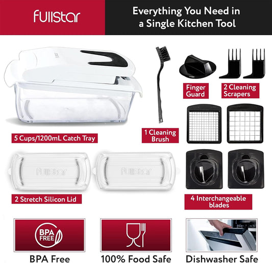 Bundle: Chopper And 2 Piece Silicone Lids