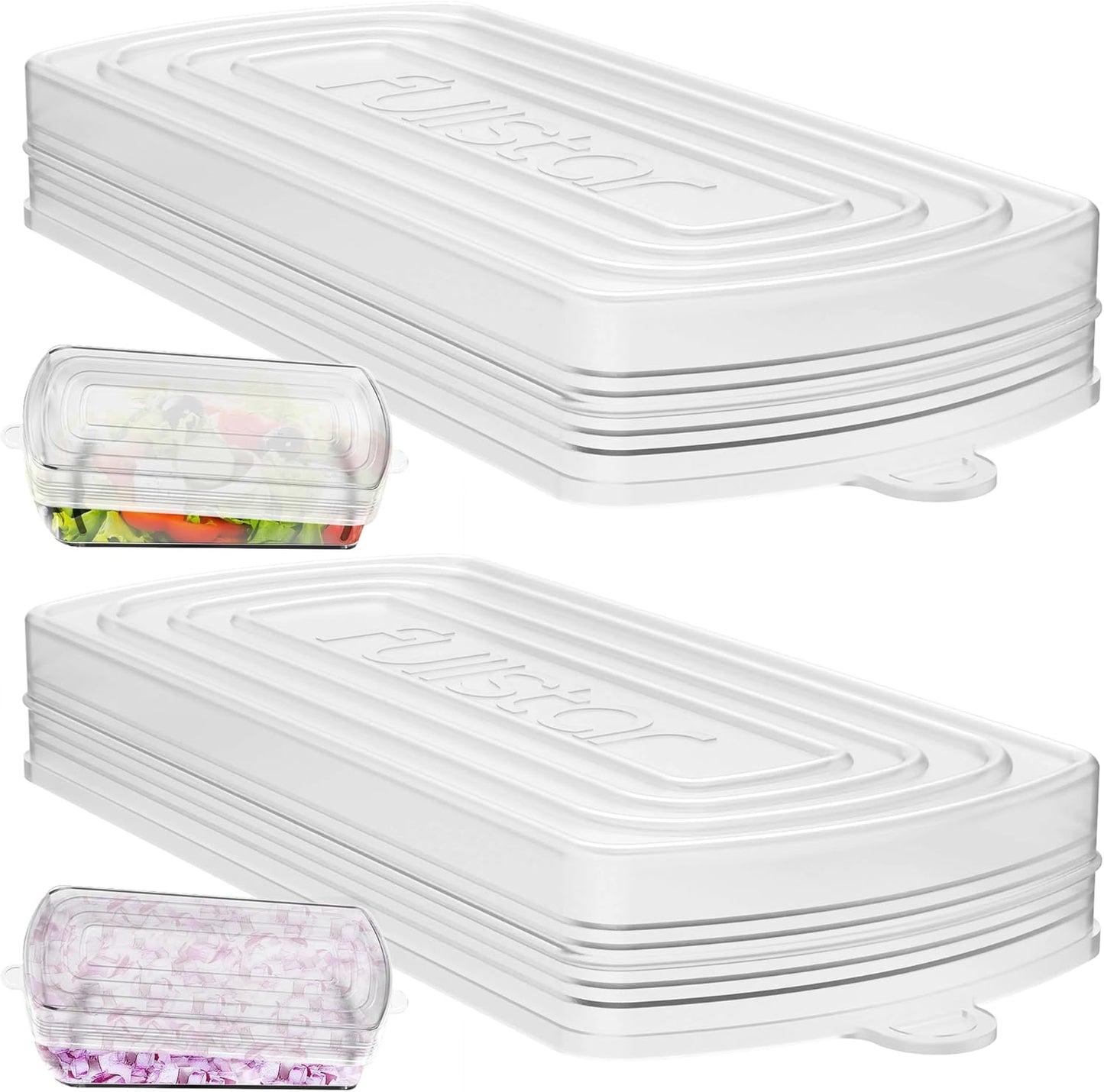 Bundle: Chopper And 2 Piece Silicone Lids