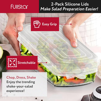 Bundle: Chopper And 2 Piece Silicone Lids
