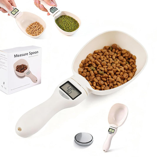 2026 New Digital Measuring Spoon, Electronic Food Scale with LCD Display, Adjustable Smart Spoon for Kitchen, Accurate Gram Ounce Scale for Home Cooks Bakers Chefs Pet Owners (1Pcs)