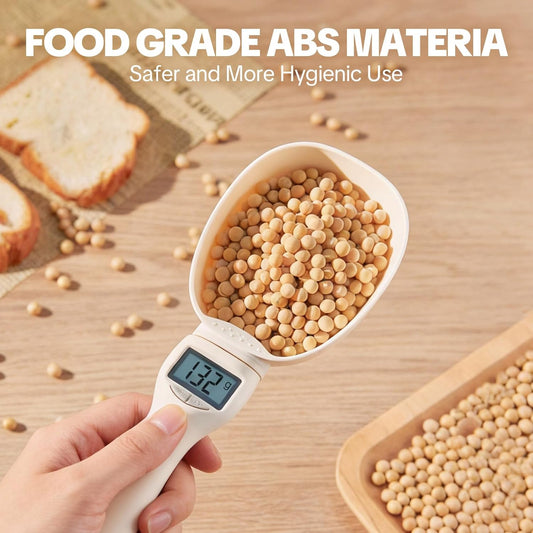 2026 New Digital Measuring Spoon, Electronic Food Scale with LCD Display, Adjustable Smart Spoon for Kitchen, Accurate Gram Ounce Scale for Home Cooks Bakers Chefs Pet Owners (1Pcs)