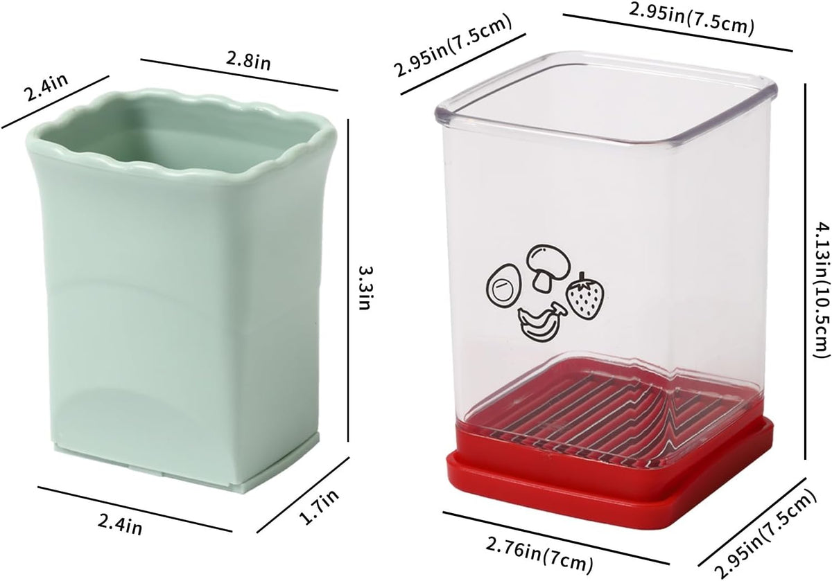 3 Pack Cup Slicers, Quickly Making Fruit Vegetable Salad