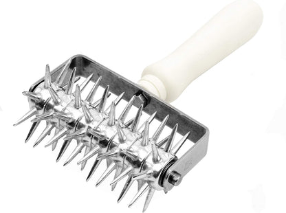 Commercial Dough Roller Docker 4-3/4 Inch Wide with Plastic Handle