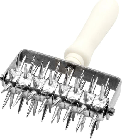 Commercial Dough Roller Docker 4-3/4 Inch Wide with Plastic Handle