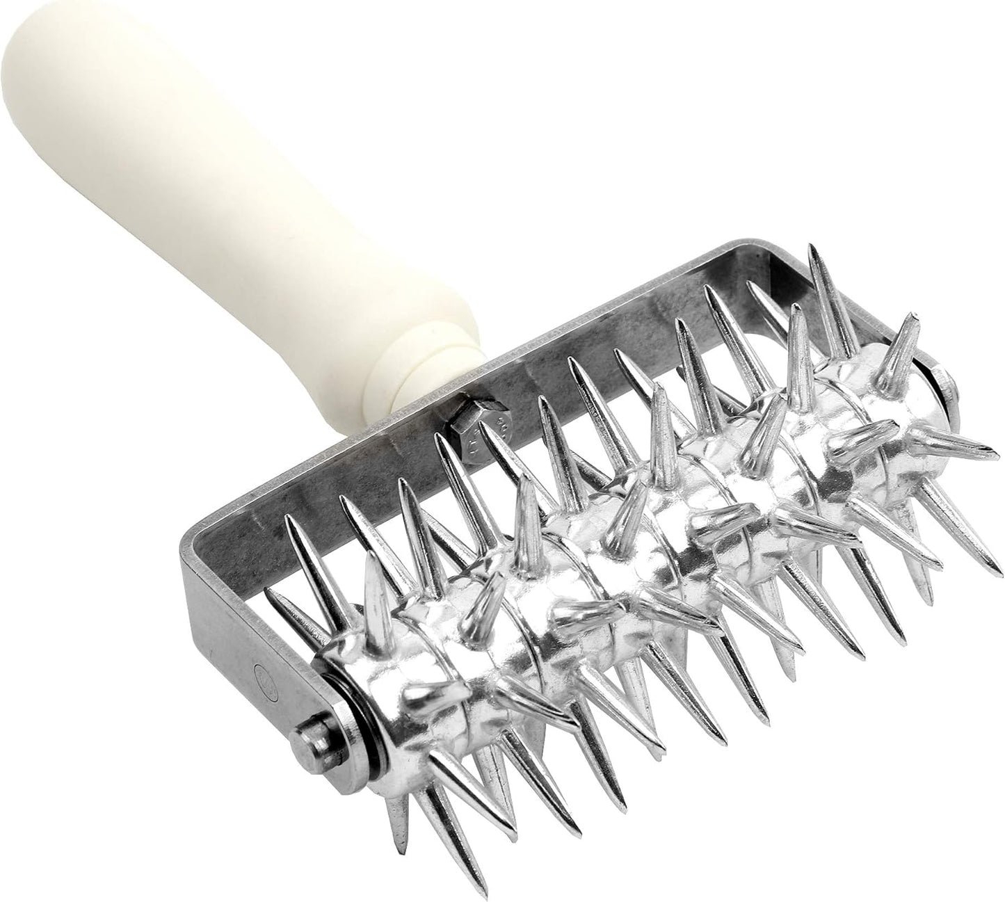 Commercial Dough Roller Docker 4-3/4 Inch Wide with Plastic Handle
