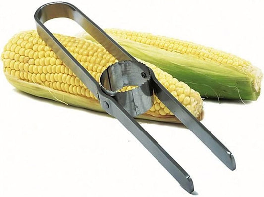 Stainless Steel Deluxe Corn Cutter, 11â€ /28 cm, Silver