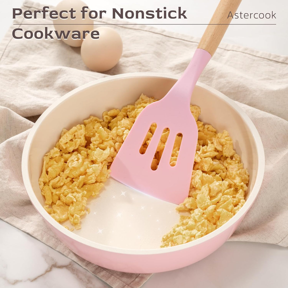 39 PCS Kitchen Utensils Set, Silicone Cooking Utensil Sets with Wooden Handle, 446°F Heat Resistant Food Grade Spatula Set, BPA Free Kitchen Gadgets Tools Set & Spoons for Nonstick Cookware