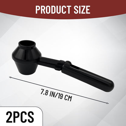 2 Pack Funnel Scoop for Powder, Protein Scoop Funnel,Coffee Powder Scoop with Durable ABS Material, Efficient Powder Transfer Tool for Kitchen and Gym